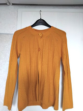 Strickjacke Cardigan Damen S  senfgelb Neu