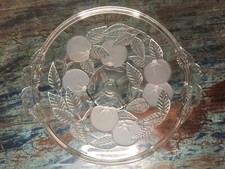 Tortenplatte WMF mit Fuß Früchte Dekor Relief Ø30cm Kuchenplatte Tortenständer