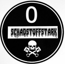 Schwarze Feinstaubplakette