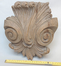 Massive Eck Konsole Barock Stil Eiche Holz Sockel für Figur Statue alt antik