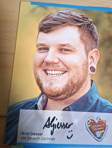 Autogrammkarte andi giesser - autogrammkarte,