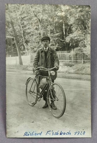 Mann mit fahrrad foto original - mit,