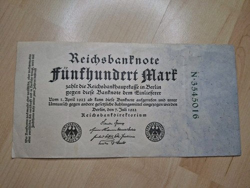 500 reichsmark reichsbanknote - reichsmark,