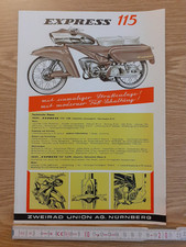 Original Express 115 Prospekt / Werbeblatt, Blechbanane, Moped, Motorrad Roller