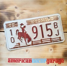 USA Nummernschild * US Kennzeichen * License plate * Wyoming 1978  *