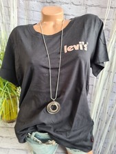 Levis Shirt T-Shirt Kurzarm Oberteil schwarz Logo Aufdruck 128 (8 708)