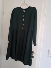 Boden Midi Kleid Dunkelgrun Gr Xl-L /Baumwolle-Wolle / Wie Neu