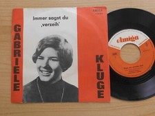 GABRIELE KLUGE/SIEGMAR LEISTNER DDR AMIGA 7": IMMER SAGST DU VERZEIH/GEH NIE...