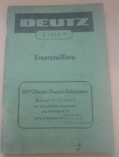Deutz schlepper f3l514 - 50, f3l514/7