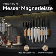 Messerhalter 40cm magnetisch Holz Magnetleiste Messer selbstklebend  03A1202M 