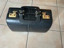 Vintage Kosmetikkoffer, Lederkoffer , Bautycase schwarz