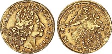 Bayern 1/2 Max d'or Gold 1722 Maximilian II. Emanuel (1679-1726) ss-vz   131449