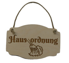 Türschild Hausordnung Vintage