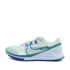 Nike Herren React Pegasus Trail 4 Sneaker Weiß/Türkis/Blau Sohle Laufschuh EU 46