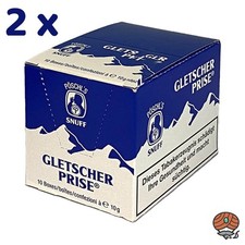Gletscher Prise Snuff Schnupftabak Dose 20x 10g