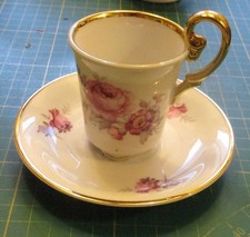 Vohenstrauss Mokka tasse mit Unterteller, Johann Seltmann Bavaria