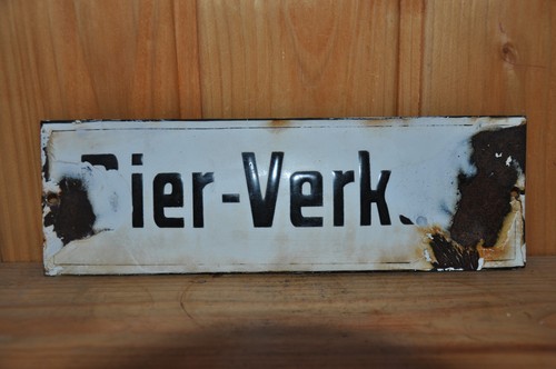 Altes emailschild 30er - altes, 20/30er