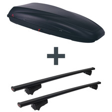 Dachbox G3 Krono 480 + Dachträger G3 Clop für BMW 5er Touring (Kombi) Typ E61 FP