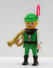 JÄGER TREIBER MIT JAGDHORN PLAYMOBIL zu Jagdgesellschaft 3628 Robin Hood - RAR !