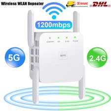 1200Mbit/s WLAN Repeater Router Range WiFi Wireless Signal Verstärker Booster DE