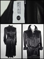 Schwarz Flüssig Satin