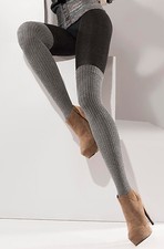 Warme Winter Strumpfhose Overknee-Optik, Muster, Gr.S,M,L Baumwolle, blickdicht