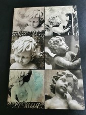 6er Set Wandbilder Engel je 20 x 20 cm verschiedene Engelmotive Love Angel Deko