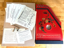 Zither Kinderzither Zupfinstrument Musikinstrument DDR 1978 in OVP + Noten TOP /
