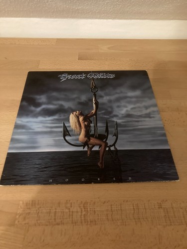 Great white hooked - -,