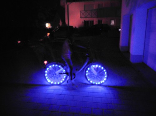 Fahrrad falter blau mit - falter,