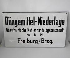 altes Blechschild Emaille