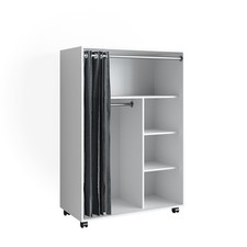 Kleiderschrank Vicco Doros 100 x 146.6 cm mit Rollen