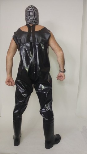 Schwarze gummi wathose - gummi-wathose,