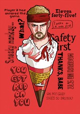 Cornetto Trilogie Druck - Shaun der Toten, A4 Kunst, Illustration