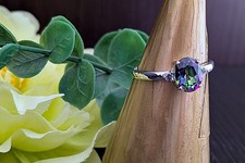 Mystik-Topas-Silberring, 925er