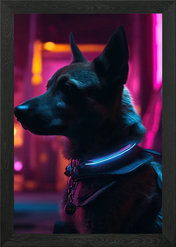Cyberdog sci framed - fi, wall