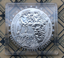 Ruanda, RWANDA, 50 Franc,  1 Unze 0,999er Silber, 2014,  Zebra, Antilope