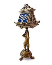 Italienischer beidseitiger Noten- oder Leseständer aus vergoldetem Goldholz 19. Jh.