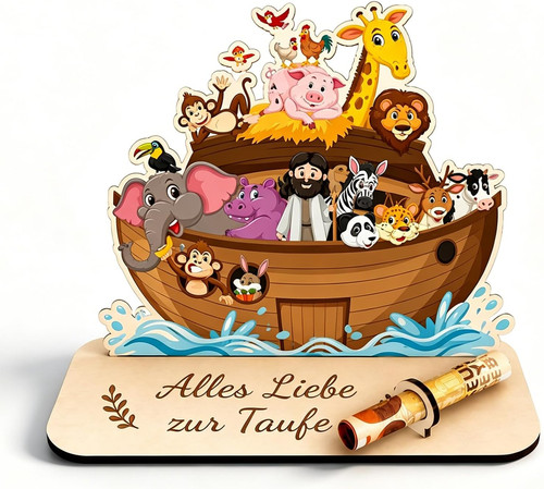 Holz taufgeschenk arche - taufgeschenk,