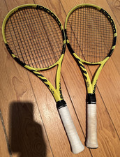 1 x Tennisschläger Babolat Pure Aero Team 285g Schwarz/Gelb, Griffstärke 4