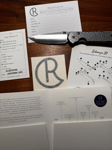 Chris reeve knives crk - reeve, large
