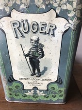 Alte blechdose rüger - alte,