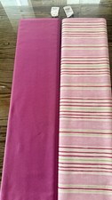 Bezugstoff Streifen +Uni Fuchsia Jeweils 1m X  135 cm Baumwolle Clarke