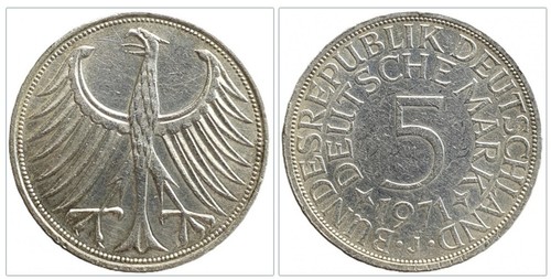 Brd deutsche mark 1971 - deutsche, j