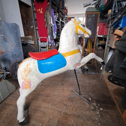 Karussell pferd antik - pferd,