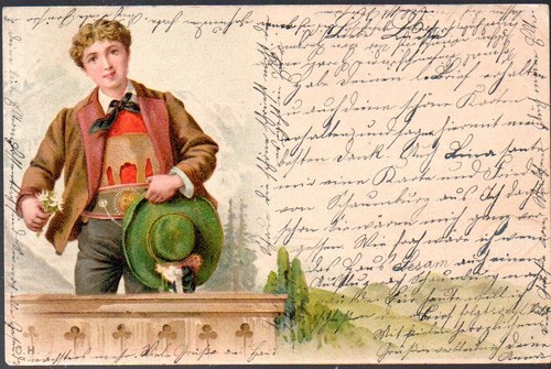 Lithographie künstlerkarte - lithographie,