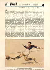 Fußball Bericht 1931  7 Seiten 7 Kunstdrucke L. Angerer Thalheim Wels Österreich