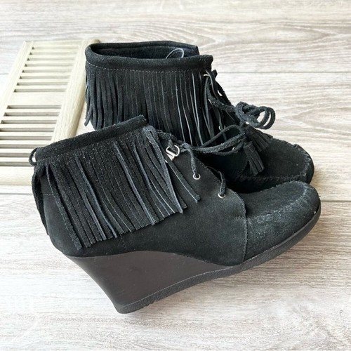 Minnetonka black lace - minnetonka, lace-up