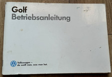 VW Golf 2 Betriebsanleitung, Bordbuch Benzin und Dieselmotor, Digitaltacho 1989