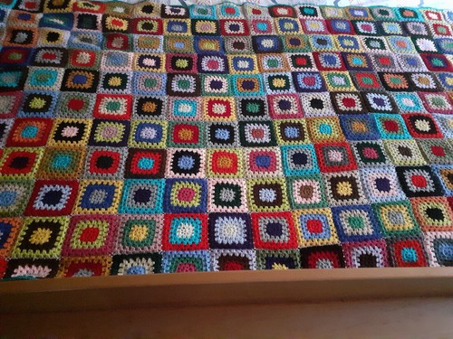 Große patchworkdecke - große,